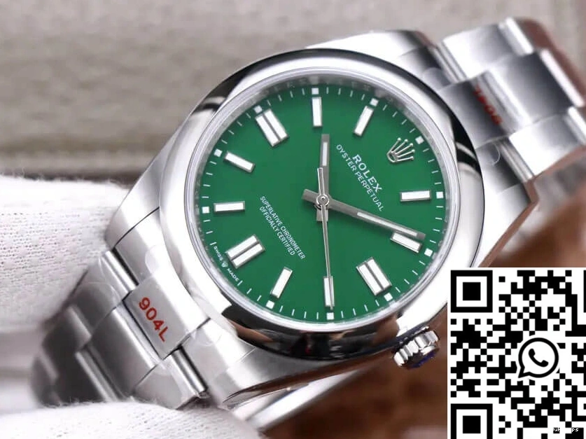 Green Factory Rolex 41MM Oyster EW M124300-0005 Dial Perpetual 0311